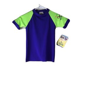 Radicool Skins Size 2 Sun Protective Swim Top Short Sleeve Swim Shirt Rash Guard